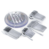 140 Piece Clear Combo Set | Serves 20 Guests - Yom Tov Settings